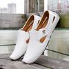 Men Sandals Cozy Hollow Non-slip Soft Lighted Breathable Big Size 37-48 Fashion Shoes Casual Leather Flat Men Loafers Soft Comfy