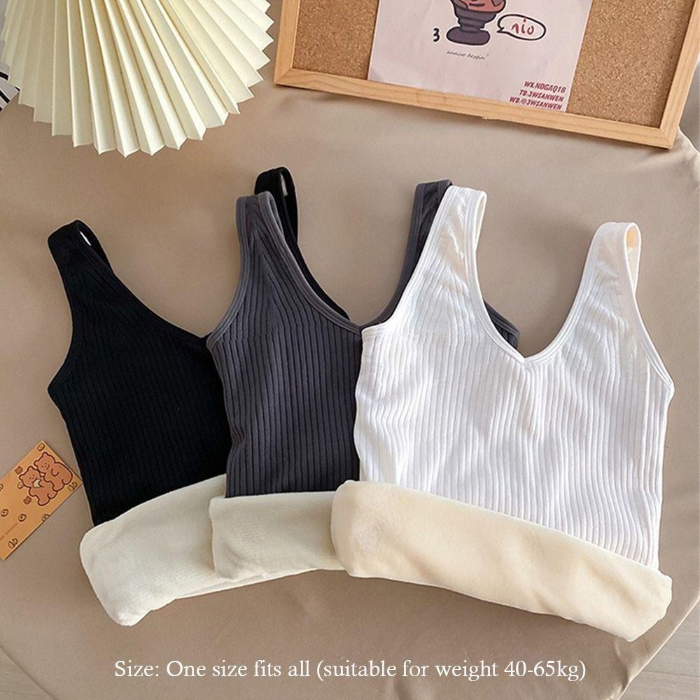 Keep Warm Underwear Thermal Sling Vest Fashion Thickened Vest for Women Female