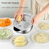 Multipurpose Stainless Steel Kitchen Vegetable Cutting and Shredding Plate Vegetable Grater Bowl Set Strainer Box & Basin Sets