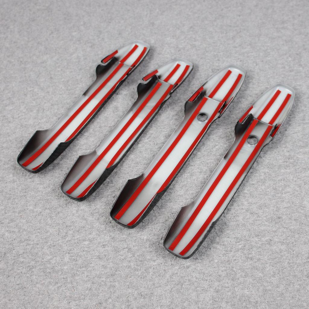 RUIQ Honda New Custom JF5 JF6 Exclusive Exterior Outer Door Handle Cover Knob Full Cover Type HONDA Custom Exclusive Design Fiber Black N-BOX N-BOX