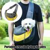 Pet Carrier Backpack Large Capacity Zipper Closure Hands-Free Mesh Sling Bag Breathable Design Mesh Cloth Crossbody Shoulder Bag