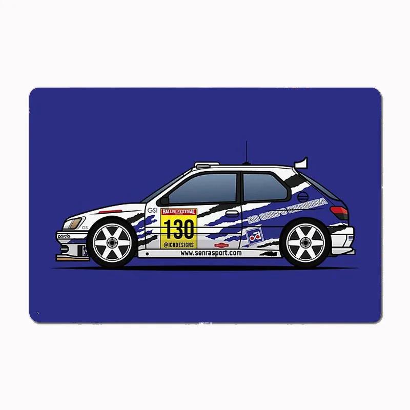 306 MAXI KIT CAR Manuel Senra Cars Vintage Metal Plaques Tin Sign Interior Home Room Decoration Kitchen Wall Decor