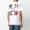 Off-White Белая футболка Caravaggio Slim Tee OMAA027R21JER0040125