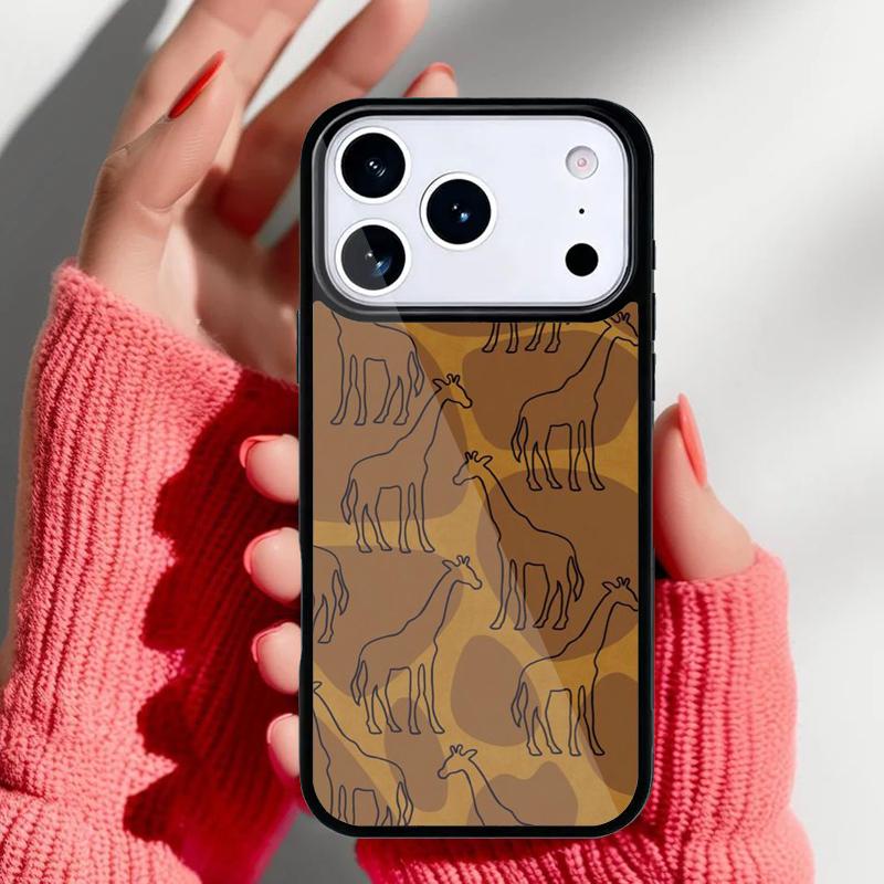 Giraffe Art Phone Case for iPhone 17 16 15 14 13 Pro Max Back Cover for 12 11 Pro Coque