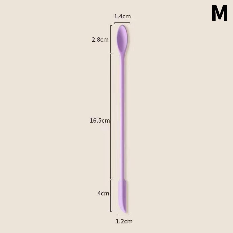 Набор силиконовых скребков 2 в 1, косметическая жидкая основа для крема для лица, ложка для соскабливания, инструменты для ухода за кожей лица