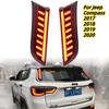 Автоаксессуары Светодиодный задний фонарь для Jeep Compass 2017 2018 2019 2020 Отражатель Стоп-сигнал Дневные ходовые огни Фонарь на стойке Фонарь заднего хода Противотуманный задний фонарь