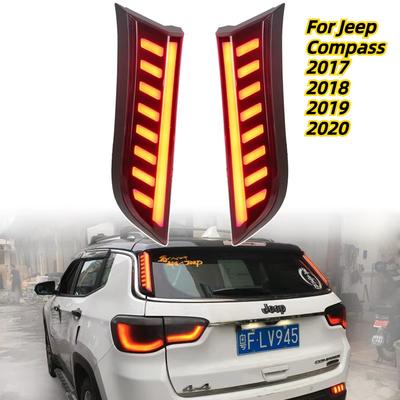 Автоаксессуары Светодиодный задний фонарь для Jeep Compass 2017 2018 2019 2020 Отражатель Стоп-сигнал Дневные ходовые огни Фонарь на стойке Фонарь заднего хода Противотуманный задний фонарь
