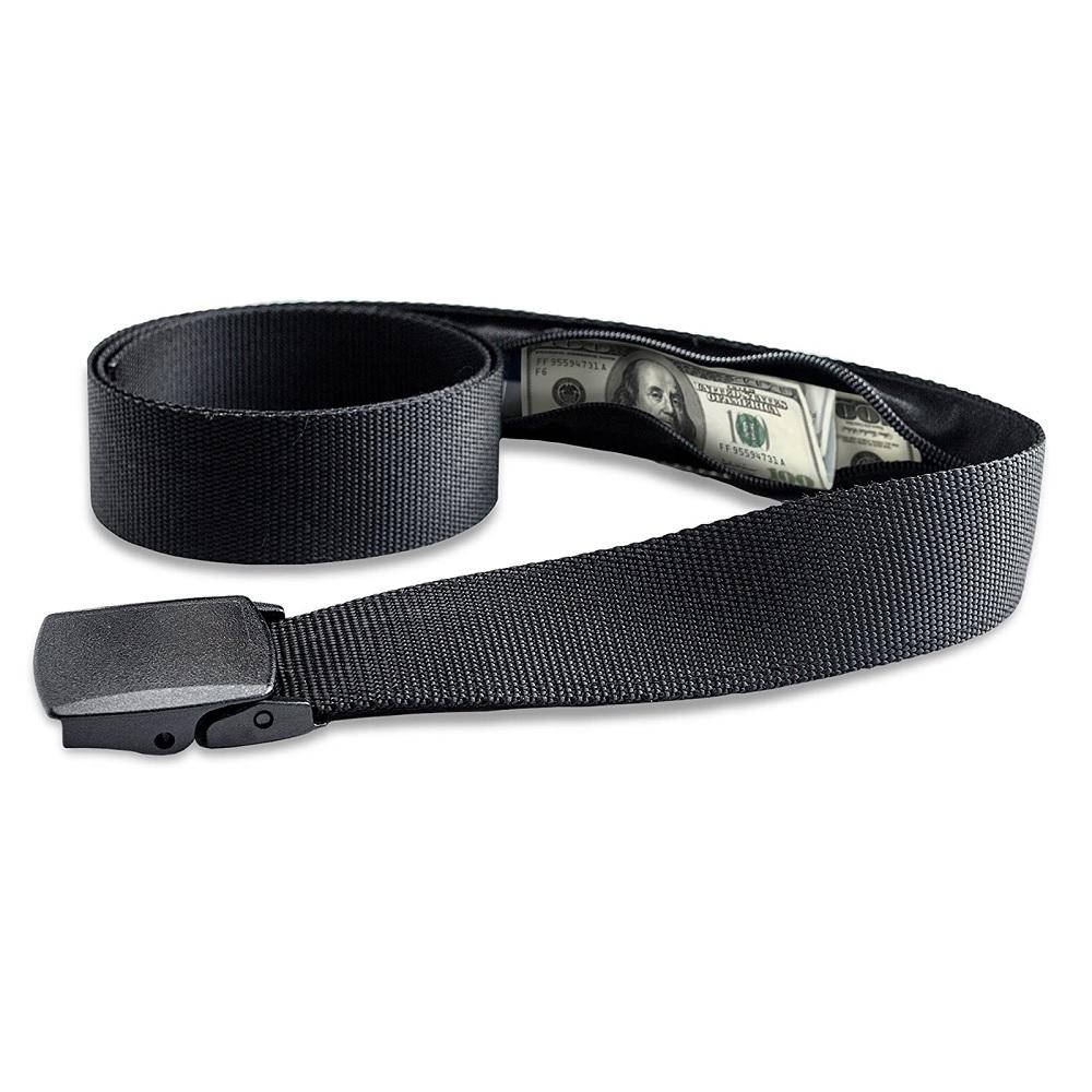 1PC Security Belt Hidden Money Pouch Wallet Pocket Waist Belt Hidden Cash Belt