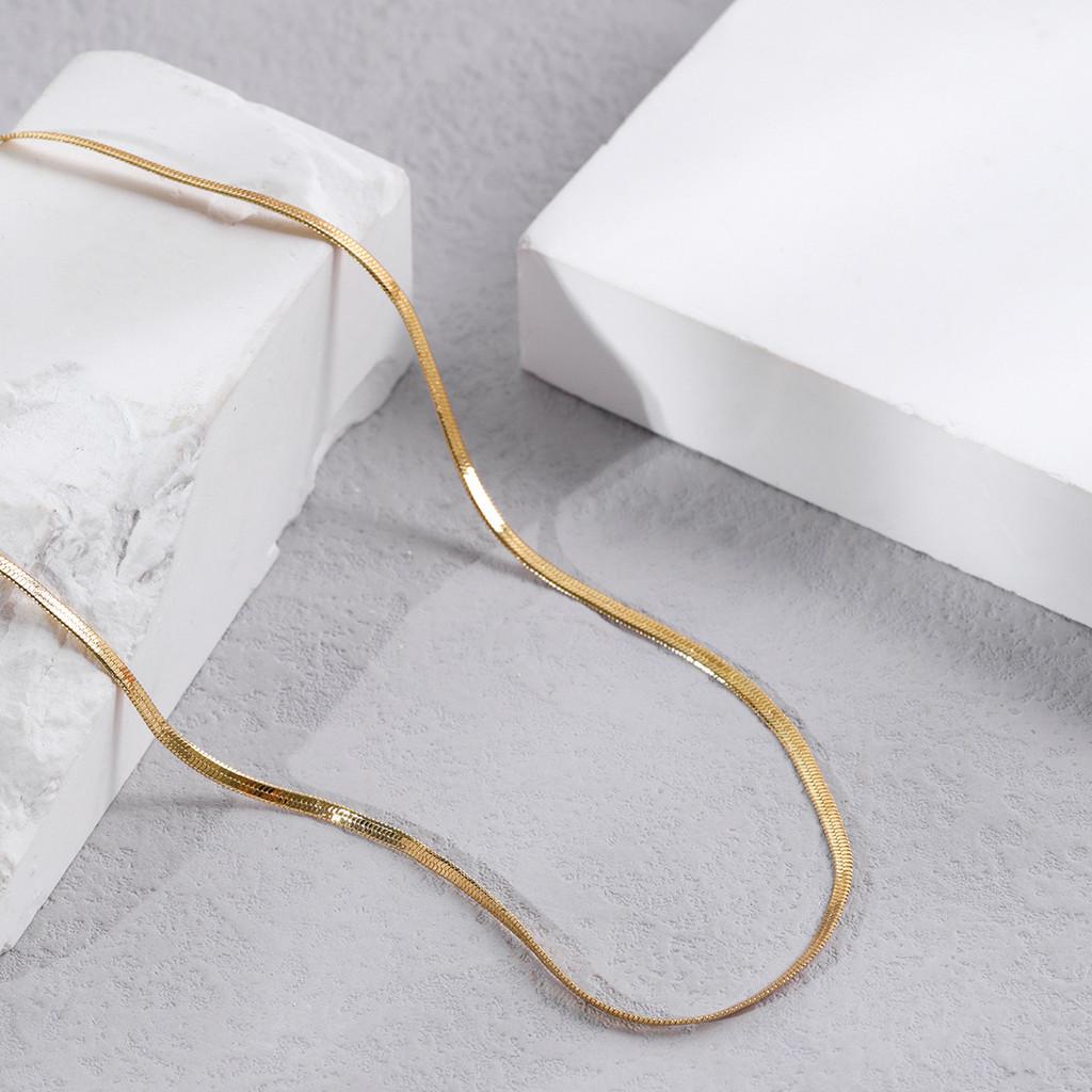 Trendy Geometric Chain Necklace For Women Stylish Versatile Gold Silver Rose Gold Fashionable Accessories