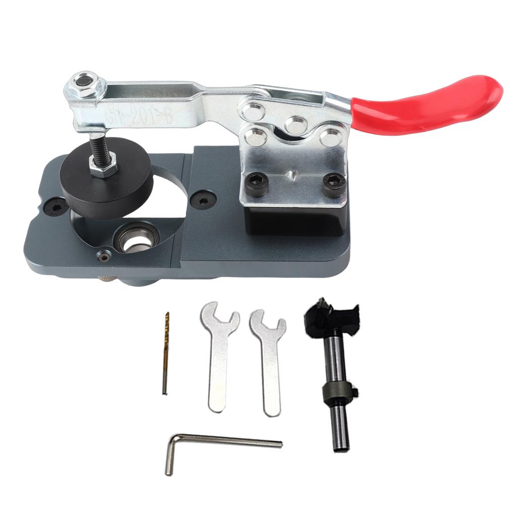 Woodworking 35mm Hole Opener 35mm Hinge Opener Door Cabinets Hinge Locator Woodworking Hole Drilling Guide Locator