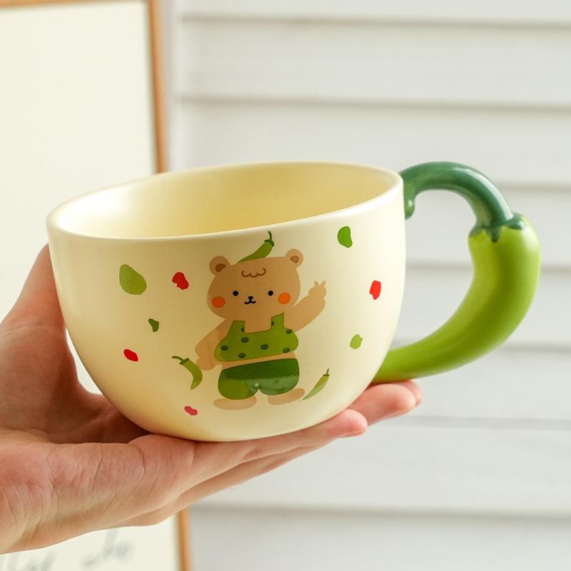 Милая и дорогая керамическая чашка с медведем, крышкой и ложкой, домашний офис, пара, чашка для воды, подарок девушке