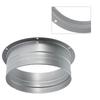 Metal Exhaust Duct Connector Flange Round 75-300mm Pipe Air Vent Connector High-temperature Resistant