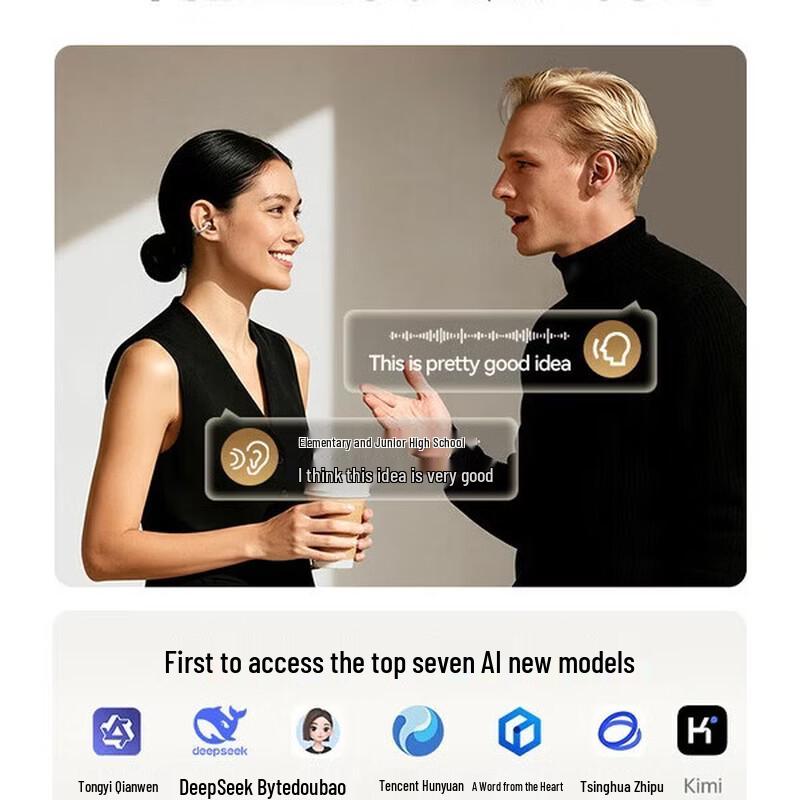 SANAG S6S Ultra Bluetooth-наушники с клипсой для уха, AI-переводчик