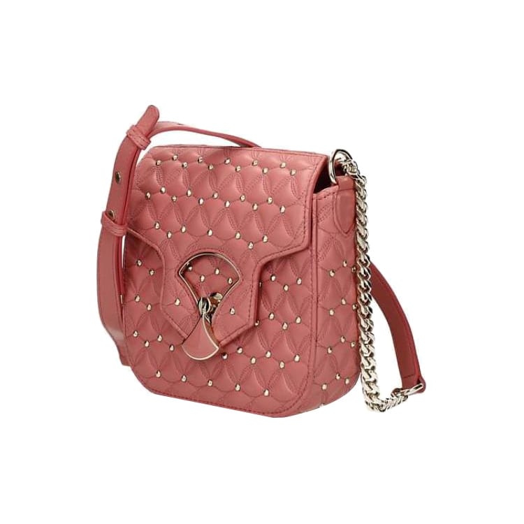 BVLGARI Cow Leather Shoulder Bag, Crossbody Bag Mini Women's Pink 285430