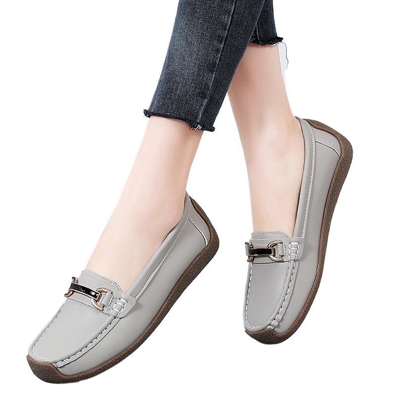 Натуральная кожа женские туфли на плоской подошве женская повседневная обувь роскошные лоферы женские туфли-лодочки мокасины большой размер 35-44