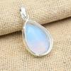 Faceted Milky Opal Gemstone 925 Sterling Silver Handmade Designer Jewelry Pendant