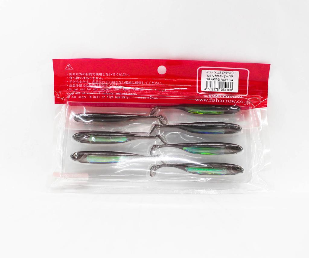 Fish Arrow Мягкая приманка Flash J Shad 3 дюйма, 7 шт. в упаковке #27 (4100)