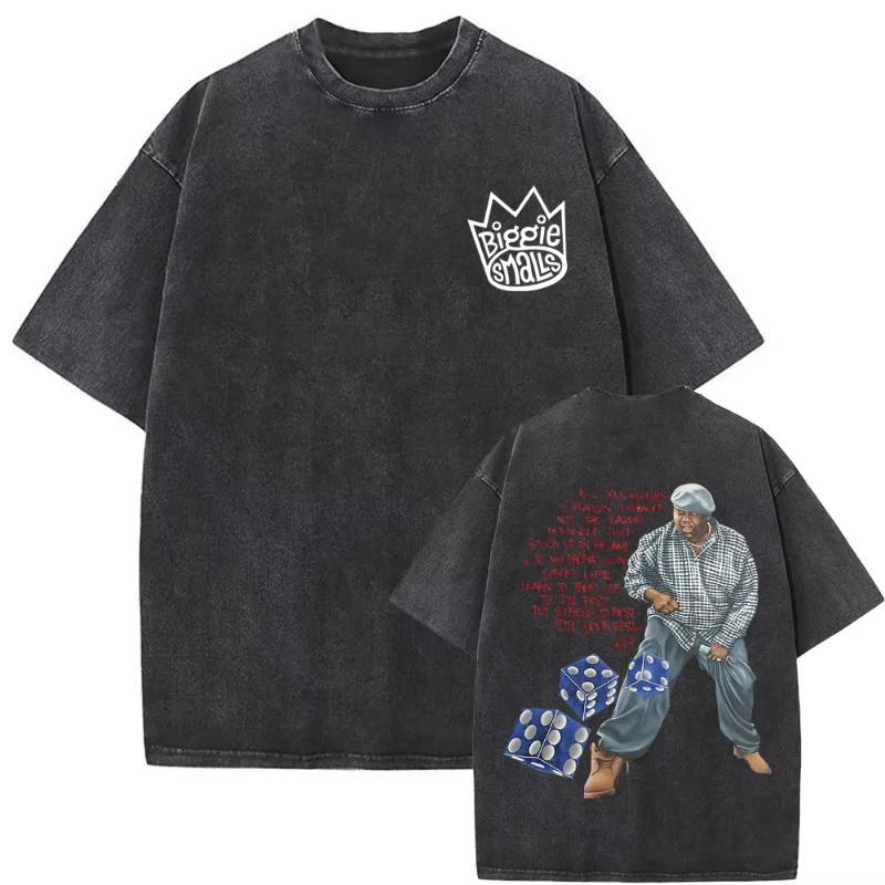 The Notorious Big Is Was All A Dream Графическая Винтажная Стиранная Футболка Хип-Хоп Рэпер Бигги Смоллс Футболки Унисекс Оверсайз Футболка