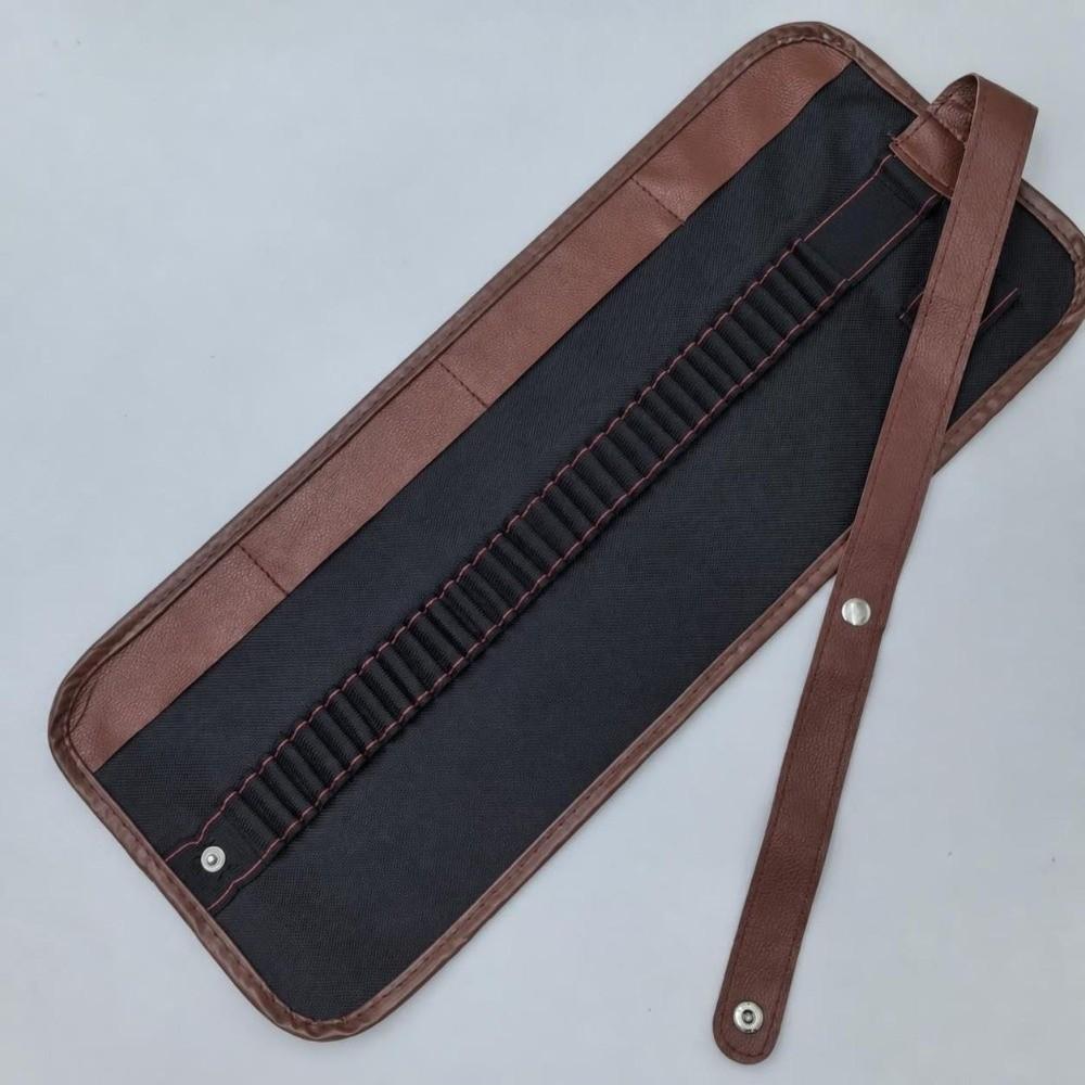 24/36/48/72 Slots Pencil Curtain PU Leather Colored Pencil Wrap Holder  Art Students & Painters