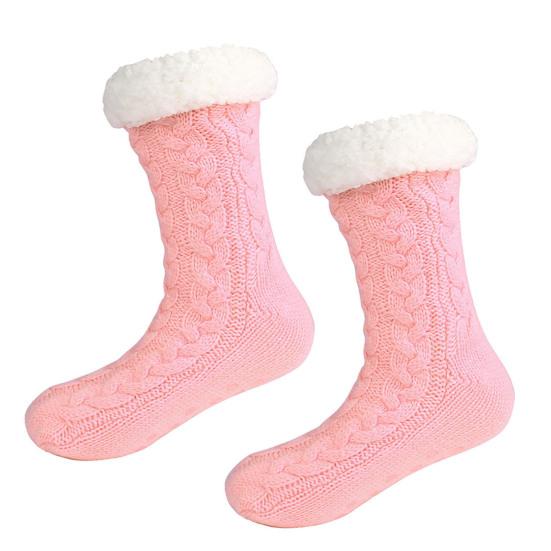 1 Pair Non-Slip Slipper Socks Ultra-Thick Cashmere Home Sleeping Socks Winter Slipper Socks for Women And Elderly