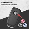 hijk1 5Pcs VW Car Key Stickers Aluminium Badge Auto Accessories For Volkswagen GTI Polo Golf Arteon Tiguan Touareg CC Amarok ID.3 ID.4