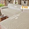 2PCS Waterproof Sofa Cover Non-Slip Sofa Seat Slipcover Anti-dirty Pets Kids Cats Dogs L Couch Mattress Pads Living Room