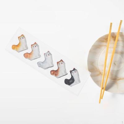 5x набор палочек для еды для собак, подставка для ложек, фигурка для рукоделия, милая подставка для вилок, керамика