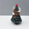 Halloween Tabletop Ornament Resin Christmas Highland Cow Statue Funny Decorative Cow Figurine Cute Animal Sculpture Party