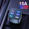 Автомобильное зарядное устройство USB на 6 портов 15A QC3.0 3.1A быстрая зарядка USB автомобильное зарядное устройство для телефона быстрая зарядка автомобильное зарядное устройство для iPhone Huawei