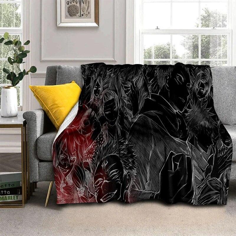 Jujutsu Kaisen Anime Itadori Yuji Blanket,Soft Throw Blanket for Home Bedroom Bed Sofa Picnic Travel Office Cover Blanket Kids