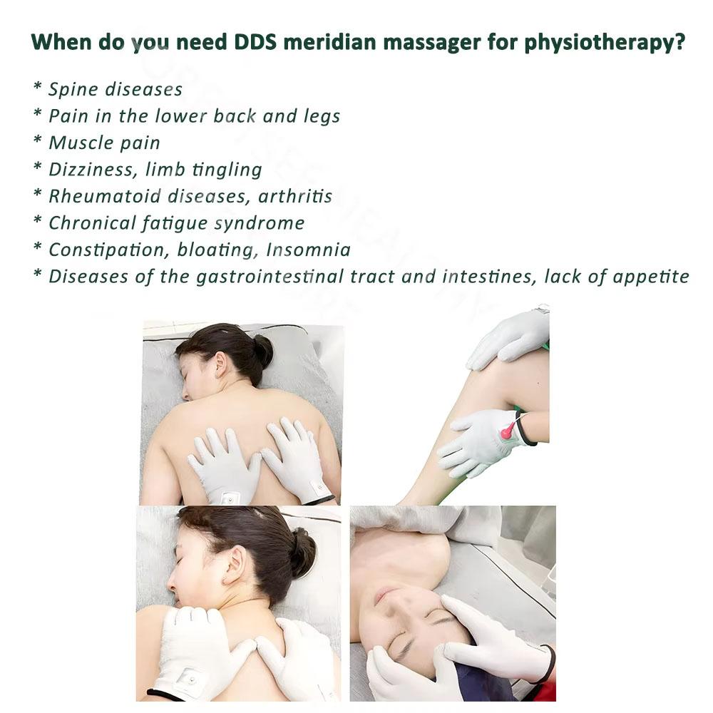 Миниатюрный физиотерапевтический прибор Fohoww Bioenergy Massage Machine Биоэлектрический меридиональный дредж-пульс DDS Биоэлектрический массаж