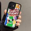 Cartoon R-Rainbow Friends Phone Case For IPhone 17 16 15 14 13 12 11 Pro Max Plus MINI Soft Cover