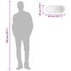 LED Bathroom Mirror 50x20 cm Oval