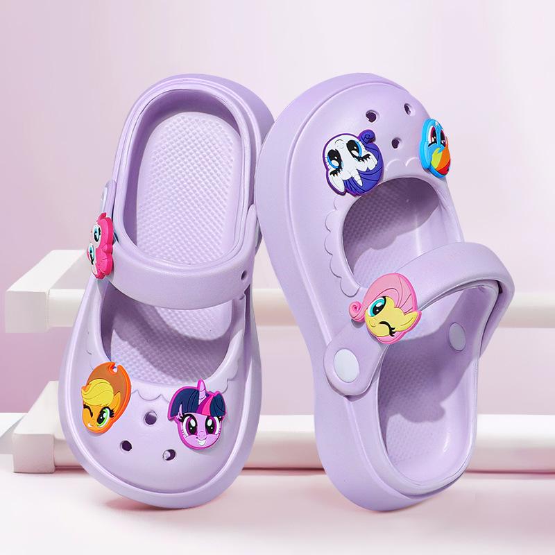 Милые Мультяшные Кроксы My Little Pony для Детей и Взрослых - Нескользящая Мягкая Подошва для Пляжа и Дома