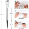 12/6pcs Solar Outdoor Lights,Waterproof Stainless Steel Solar Stake Lights for Pathway Garden Yard Path Walkway Driveway Lawn Decor