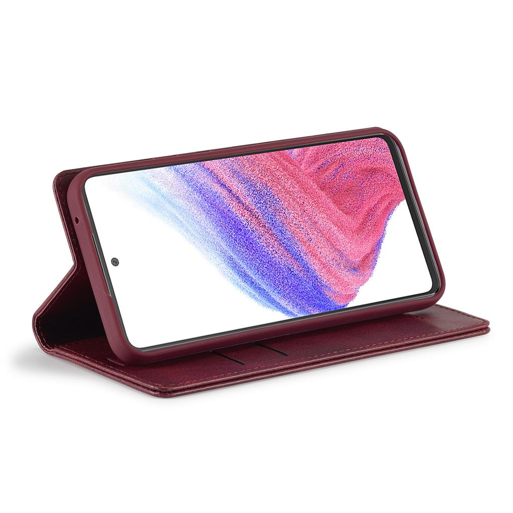 LC.IMEEKE For Samsung Galaxy S24+ Leather Case RFID Blocking Card Slots Phone Cover
