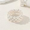 Жемчужный многослойный набор браслетов свадебный легкая роскошь высокое чувство многослойный регулируемый эластичный браслет