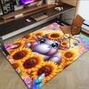 1PC Sunflower Hippo Non-Slip Floor carpet, suitable for Office, bedroomand playrooms. It can also be used as a sofa footrest cover-T58