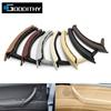 Car Left Right Interior Passenger Door Handle with Leather Outer Cover Trim Assembly For BMW X5 X6 E70 E71 E72