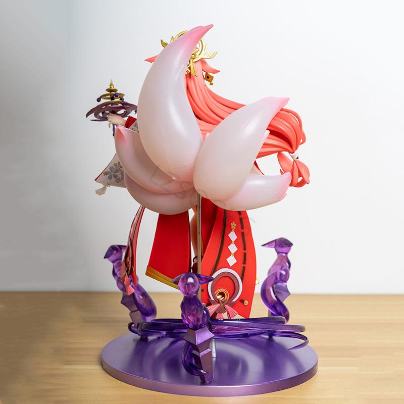 24 см Genshin Impact Yae Miko GK ПВХ фигурка аниме фигурка модель игрушки коллекция кукла подарок