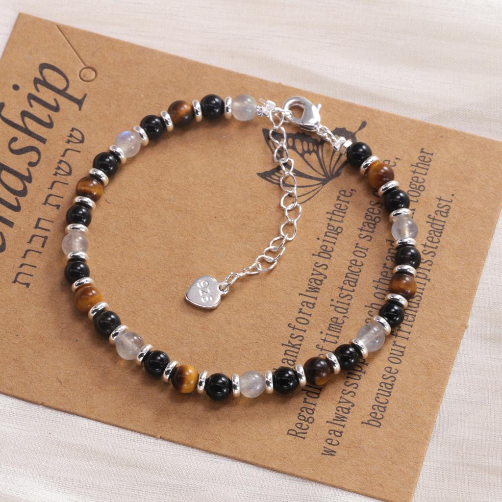 VENTFILLE 925 Sterling Silve Red Agate Bracelet for Women Flower Pendant Lucky Bead Originality Jewelry Gift Dropshipping
