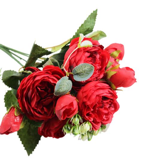 Искусственный цветок розы Водонепроницаемый Эстетический Компактный Красивый центральный элемент Искусственный цветок для офиса