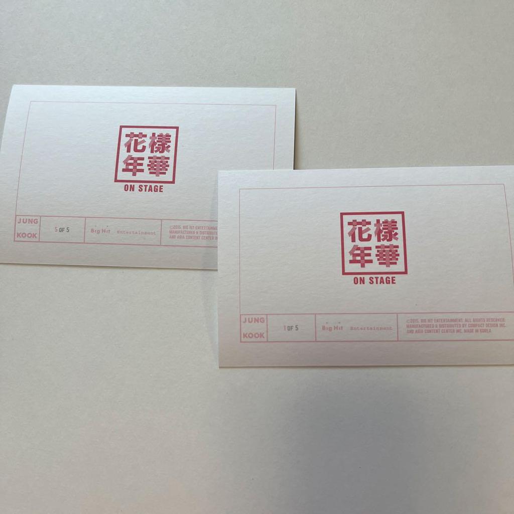 [Б/У] Чонгук BTS Hwayangyeonhwa on Stage Открытка