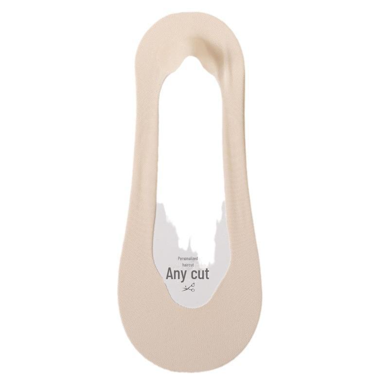 Женские ультратонкие нескользящие летние носки-лодочки: Чистый хлопок, мелкий, с надежной пяткой, подходит для высоких каблуков