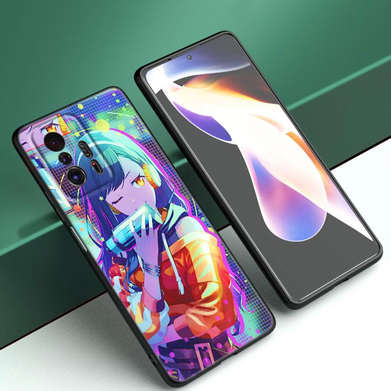 Game Project Sekai Black Silicone Phone Case For Xiaomi Mi 9 SE 8 10 10T 11 12 13 Lite 9T 11T 12S 12T 13T 14 Pro 5G NE 11i 12X