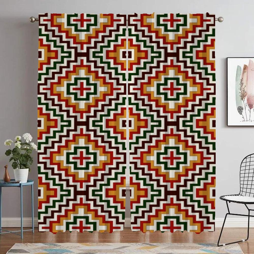 Элегантные шторы для гостиной Bohemia Anti-mosquit Storms 2 Pieces Blackout Curtain Shades Partition Kitchen Camera