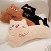 Cartoon Kitten Long Pillow Curved Pillow Children'S Bed Cat Throw Pillow Doll Removable And Washable Cushion