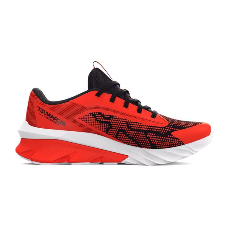 Under Armour Charged Scramjet 4 GS Phoenix Fire Kids Sneakers Red Halo-Grey 3024208-600