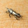 Antique Insect Figurines Miniatures Tea Pet Ornament Pure Copper Field Cricket Statue Desktop Decoration Collection Crafts Decor