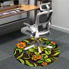 1pc Floral Pattern Office Round Area Rug, For Office, Laundry Room, Bedroom, Living Room, Under Office Chairs, Home Decor, Home Decor, Non-Slip 003